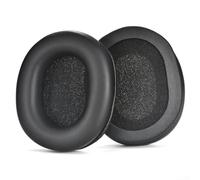 Coussinets en cuir souple pour Technica ATH-M50X M40X M30X | Mousse haute densité, isolation sonore supérieure, installation facile, compatible avec M50XBT M50RD MSR7, lot de 2, noir