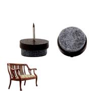 Coussinets en feutre à visser pour pieds de chaise, coussinets en feutre à | Coussinets en feutre pour chaises Coffres en cèdre, vitrines, bureaux, meubles en bois, tables, commod 20 paquets#O Marron#O