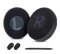 Coussinets en gel rafraîchissant compatibles avec Jabra Evolve2 65 (Evolve 2 65MS 65UC MS UC)/Evolve2 40 (40UC 40MS USB)/Elite 45h Coussinets d'oreille en tissu respirant Ice Silk