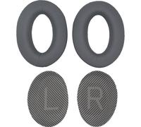 Coussinets en mousse à mémoire de forme pour casque tour de tête, coussinets de rechange souples et respirants, compatibles avec Bose QC25, QC15, QC35, gris foncé