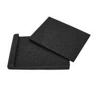 Coussinets en mousse acoustique haute densité pour haut-parleurs de moniteur de studio de 5 à 6 pouces, supports d'isolation anti-vibrations avec design incliné incliné, noir