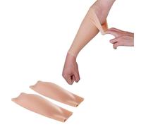 Coussinets en silicone pour mollets, 1 paire, correcteur de mollets et de bras, cache-cicatrices et taches de naissance pour jambes fines, maigres et tordues, couleur 1-L (couleur 2 moyenne)