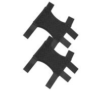 Coussinets Ergonomiques pour Béquilles D'avant-bras, 1 Paire Noire | Lavables, Rembourrage Épais, Bords Souples Protecteurs, pour Poignées et Montée D'escaliers