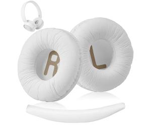 Coussinets et Arceau de Rechange pour écouteurs, Coussinets d'oreille pour JBL Tune600 T500BT 510BT 520BT T450 T450BT JR300BT, 70 mm Remplacement Coussinets d'oreille avec Mousse à Mémoire