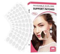 Coussinets invisibles pour boucles d'oreilles - Autocollants de soutien pour boucles d'oreilles - Protection transparente et invisible du lobe de l'oreille - Autocollant anti-dilatation - Respirant et