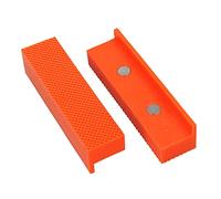 Coussinets magnétiques doux pour étau d'établi - 100 mm - Orange