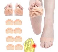 Coussinets Metatarsiens,8pcs Coussinet Plantaire Gel Coussin Gel Pieds,coussinet d'avant pied,Métatarsien Coussinets,Soulager la Douleur Plantaire pour homme et femme