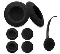 Coussinets Mousse Universels 5cm pour Casque - 3 Paires Compatibles avec Modèles Type Logitech-H110 / H111 / H330 / H340, Muet, Noirs Doux et Respirants, pour Bureau/École/Télétravail