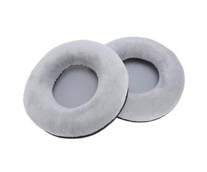 Coussinets Oreille Casque Remplacement 110mm Velours Gris | confort doux pour écouteurs, rembourrage oreillettes velours, compatibles HD668B HD681 HD669 SR850