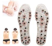 Coussinets orthopédiques de massage for les pieds avec réflexologie, 68 zones magnétique for épines calcanéennes, chaussures sport et marche(39~40)