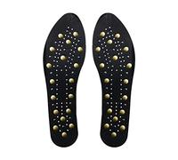 Coussinets orthopédiques for chaussures, semelles de massage, absorbant les chocs, respirants, soutien la voûte plantaire, acupuncture(Black,3 pair)