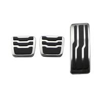 Coussinets Pédale Embrayage Couvre-pédales voiture pour Ford pour Everest pour Ranger 2016-2024 pédales frein essence plaquettes acier inoxydable accessoires(MT)
