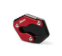 Coussinets Pieds étendus Béquille Latérale Élargie pour Moto pour Y&amaha XMAX300 X-Max Xmax 125 Xmax 250 Xmax 300 400 2017-2025(Rosso)