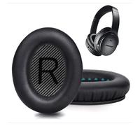Coussinets pour écouteurs - Bose - QC35/QC35ii - Cuir Souple - Mousse à Mémoire - Noir