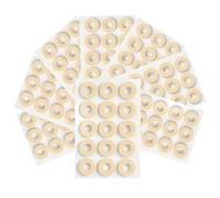 Coussinets pour les orteils : lot de 120 coussinets adhésifs pour les pieds, protecteurs de maïs en feutre beige, soulageurs de pression des chaussures de 2,5 cm, autocollants réducteurs de friction