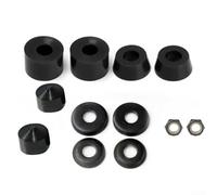Coussinets pour skateboard de 17,8 cm compatibles avec les skateboards, longboards et planches de surf Land Surf fabriqués en polyuréthane pour une meilleure élasticité (noir)