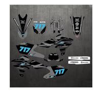 Coussinets Réservoir Autocollants De Carénage De Moto, Kits De Décalcomanies Graphiques D'arrière-Plan pour WR450F WRF450 2016 2017 2018 WR450 F WR 450F