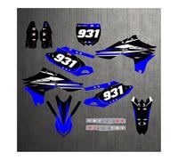 Coussinets Réservoir Autocollants Graphiques De Motocross, Kit De Décalcomanies D'arrière-Plan pour 450 YZF 2010-2013 YZF450 YZ450F 2010 2011 2012 2013