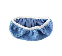 Coussinets Réutilisables Pour Serpillère Chiffon de nettoyage plat en microfibre avec bande élastique épaisse, remplacement for balai rotatif, for salle de bain(Blue 45.3x11.5cm)