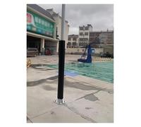 Coussinets ronds pour poteaux et colonnes de 1,5 m de haut, en noir, blanc, jaune, gris et bleu pour envelopper des poteaux en métal/bois, coussinets de protection pour poteaux de basket-ball pour