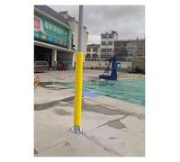 Coussinets ronds pour poteaux et colonnes de 1,5 m de haut, en noir, blanc, jaune, gris et bleu pour envelopper des poteaux en métal/bois, coussinets de protection pour poteaux de basket-ball pour