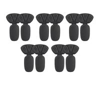Coussinets Talon Chaussures Femme | Éponge Polyester 13.8x8.3cm Noir Beige 10pcs | Anti Glisse Inserts Talon Prévenir Ampoules Ajustement Confort Chaussures Larges Talons Bottes Usage Mixte