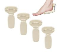 Coussinets Talon pour Chaussures - 2 Paires Antidérapants Autocollants En T | Inserts Talon Chaussure | Pour Voyage Bureau Shopping Trajets Quotidiens Plein Air Gym