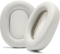 Coussinets Wicked Coussins Extra Épais pour Sony XM5-Coussins en Cuir PU Souple,Mousse à Mémoire de Luxe à Isolation du Bruit,Épaisseur AjoutéeSilver