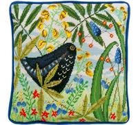 Coussins à broder de Bothy Threads Gobelin Set "Merle", image à broder préimprimée, TLH4, 36x36cm