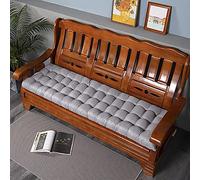 Coussins antidérapants d'extérieur pour balancelle de jardin et banc en palette - 48 x 170 cm - Coussin d'assise avec technologie antidérapante pour confort de terrasse et terrasse