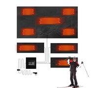 Coussins chauffants | Chauffage en tissu chauffant USB | Coussinets chauffants à Film d'élément chauffant électrique USB pour la nuit de Camping d'hiver en plein air