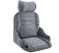 Coussins Chauffants pour Chaise de Bureau avec Oreiller et Coussin Lombaire, Coussin Chauffant avec 3 Chaleur et Arrêt Automatique de 90 Minutes, Heating Pad Peluche Cristal(Gray)