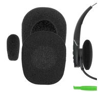 Coussins d’Oreille en Mousse Comfort Geekria compatibles avec BlueParrott B350-XT (204260) Casques, Coussinets de Remplacement avec Housse Pare-Vent Micro (Noir)