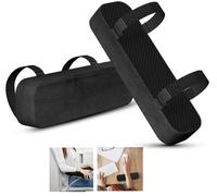 INF Coussins d'accoudoirs pour chaises Le noir