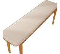 Coussins de banc antidérapants et imperméables pour intérieur/extérieur - 40/48/60 cm (L) x 14/15/17/11 cm (l) - Coussins de siège antidérapants pour meubles de terrasse et de jardin (kaki, 33 x 78,7