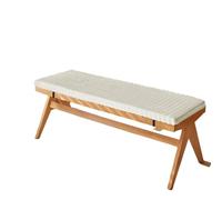 Coussins De Banc Coussins de siège de banquette longue, siège de chaise, oreiller de canapé, coussin décoratif de baie vitrée for canapés, siège de banc de jardin, balançoire Pour Jardin(White,80x30x5