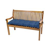 Coussins de banc de jardin imperméables et antidérapants pour balancelle, terrasse, canapé, étagère à chaussures d'intérieur (bleu mer, 50 x 50 x 10 cm)