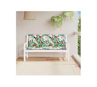 vidaXL Coussins de banc de jardin lot de 2 multicolore 150x50x7 cm 361711 Vert G