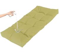 Coussins de Banc extérieur étanches, Tapis rectangulaire de Soutien antidérapant, Coussin Polyvalent pour Banc 2/3 Places Jardin terrasse véranda,Vert Tendre,110x60 cm/43x24 Pouces