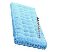 Coussins de banc lavables pour intérieur et extérieur 1 ou 3 places, canapés de jardin, chaises longues, bancs à bascule, accessoires en rotin bleu ciel et confort élégant
