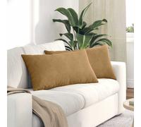 Coussins de canapé 2 pc Tissu en velours côtelé pour canapé Douillet vidaXL vida
