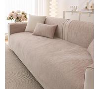 Coussins de canapé en Chenille épaisse de Couleur Unie Housses Toutes Saisons pour 1/2/3/4 Places - Texture épaisse antidérapante Transformez Votre Salon B 70 * 90cm