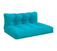 vidaXL Palletkussens 2 st stof turquoise360754 Turquoise G