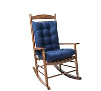 Coussins De Chaise à Bascule - Coussin De Siège De Chaise De Patio Coussin De Dossier Haut Moelleux Rembourrage en Coton pour Fauteuil Inclinable Oreiller Capitonné (Marine)