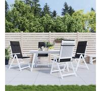 Coussins de chaise à dossier haut lot de 4 carreaux gris coussin vidaXL