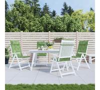 Coussins de chaise à dossier haut lot de 4 carreaux gris coussin vidaXL