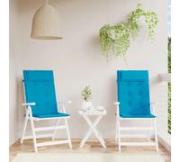Coussins de chaise à dossier haut lot de 4 carreaux gris coussin vidaXL