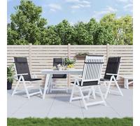 Coussins de chaise à dossier haut lot de 4 carreaux gris coussin vidaXL