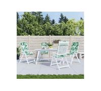 vidaXL Coussins de chaise à dossier haut lot de 4 modèle de feuille, coussin, coussin de chaise, coussin de siège 361911