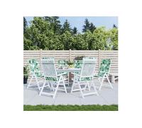 Coussins de chaise à dossier haut lot de 4 carreaux gris coussin vidaXL